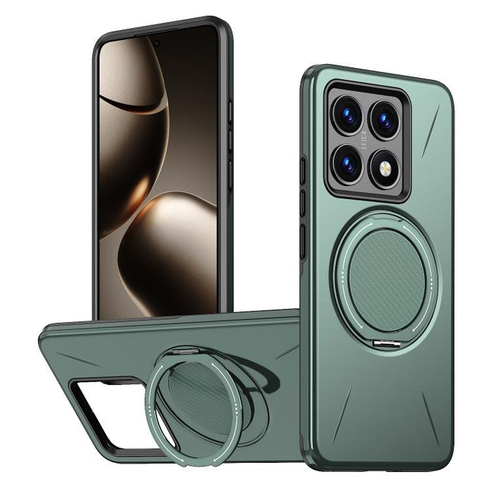 Funda híbrida de TPU y PC con soporte giratorio de metal y MagSafe, For Xiaomi 17 Pro Max, For Xiaomi 17, For Xiaomi 15T Pro 5G, For Xiaomi 15T 5G, For Xiaomi 14T Pro, For Xiaomi 14T