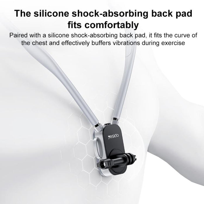 Soporte multifuncional para teléfono Yesido C334 para llevar en el cuello con correa trasera., C334