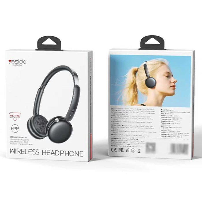 Auriculares inalámbricos supraaurales Yesido EP13 con reducción de ruido de modo dual, EP13