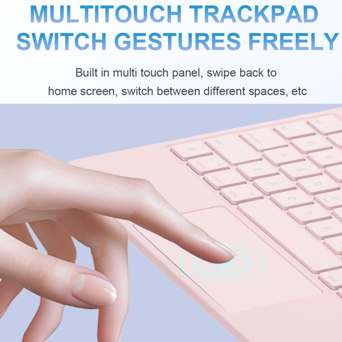 Funda de cuero para tablet con panel táctil, teclado Bluetooth y panel táctil., For iPad 2025 / 2022, For iPad Air 13 2025 / 2024 / Pro 12.9 2022