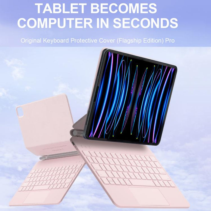 Funda de cuero para tablet con panel táctil, teclado Bluetooth y panel táctil., For iPad 2025 / 2022, For iPad Air 13 2025 / 2024 / Pro 12.9 2022