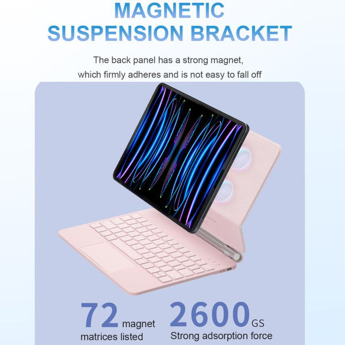 Funda de cuero para tablet con panel táctil, teclado Bluetooth y panel táctil., For iPad 2025 / 2022, For iPad Air 13 2025 / 2024 / Pro 12.9 2022