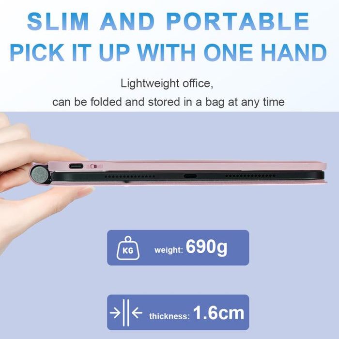 Funda de cuero para tablet con panel táctil, teclado Bluetooth y panel táctil., For iPad 2025 / 2022, For iPad Air 13 2025 / 2024 / Pro 12.9 2022