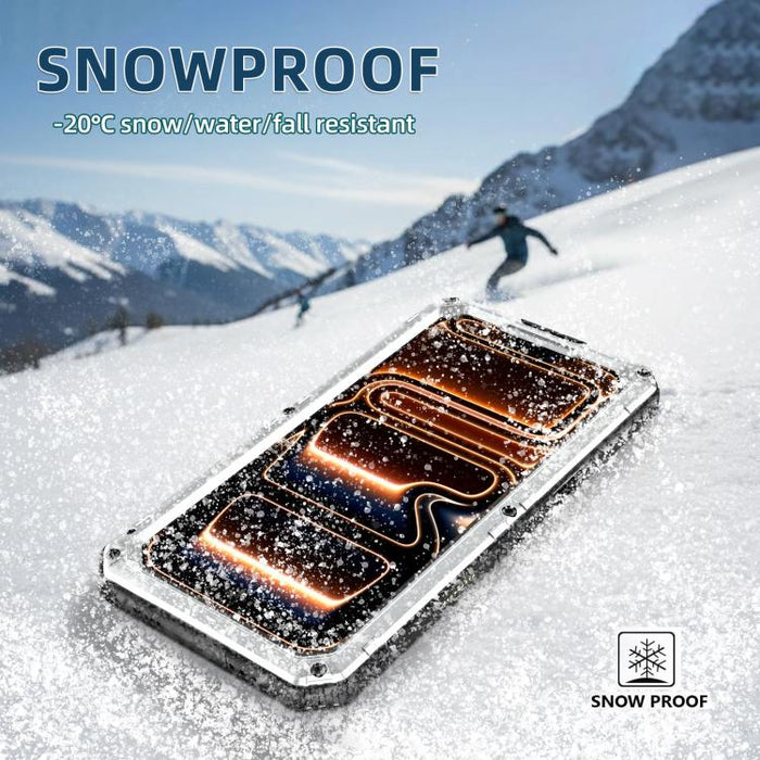 Funda híbrida de silicona y metal a prueba de cuatro metales, For iPhone 17 Pro Max, For iPhone 17 Pro, For iPhone 17, For iPhone Air