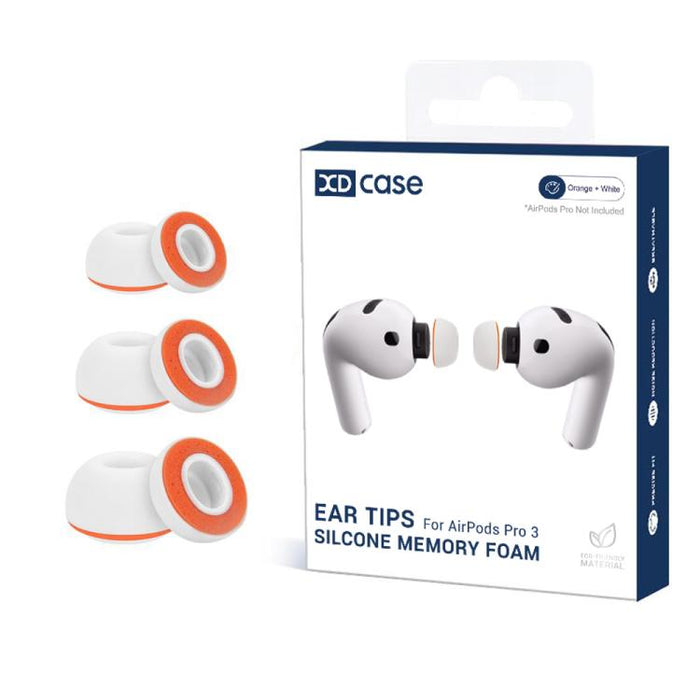 XDcase 3 pares de almohadillas de silicona de repuesto para auriculares, tallas S/M/L, For AirPods Pro 3, 3 Pairs S/M/L Size