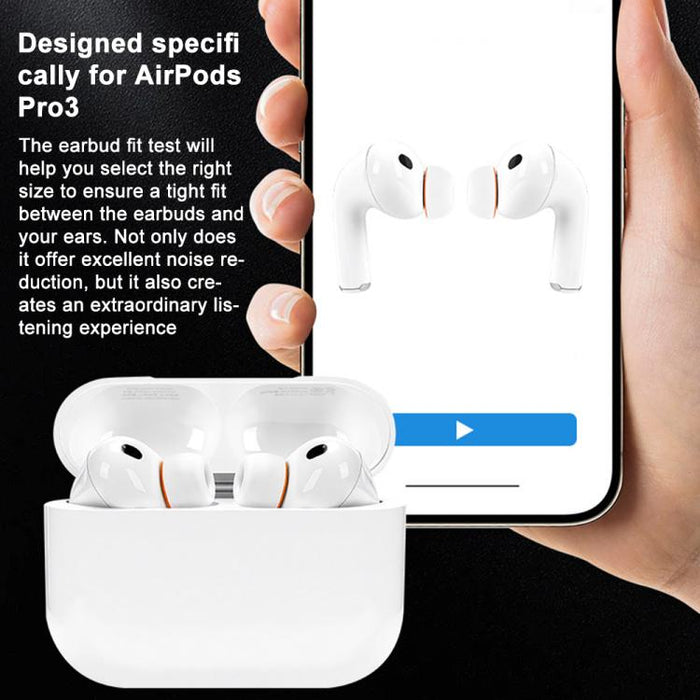 XDcase 3 pares de almohadillas de silicona de repuesto para auriculares, tallas S/M/L, For AirPods Pro 3, 3 Pairs S/M/L Size
