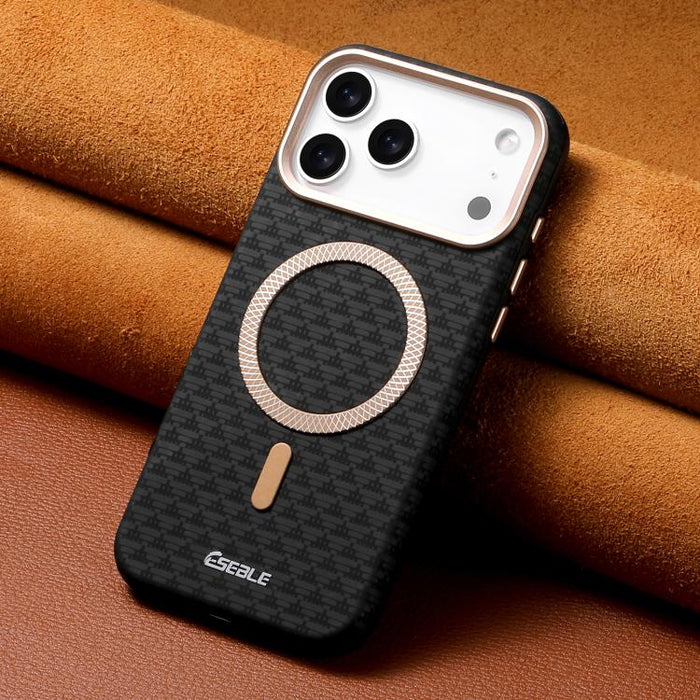 Funda magnética para teléfono ESEBLE L3 con lente metálica y escudo triangular, For iPhone 17 Pro Max, For iPhone 17 Pro