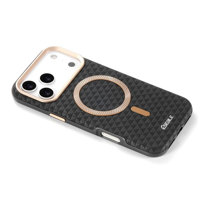Funda magnética para teléfono ESEBLE L3 con lente metálica y escudo triangular, For iPhone 17 Pro Max, For iPhone 17 Pro