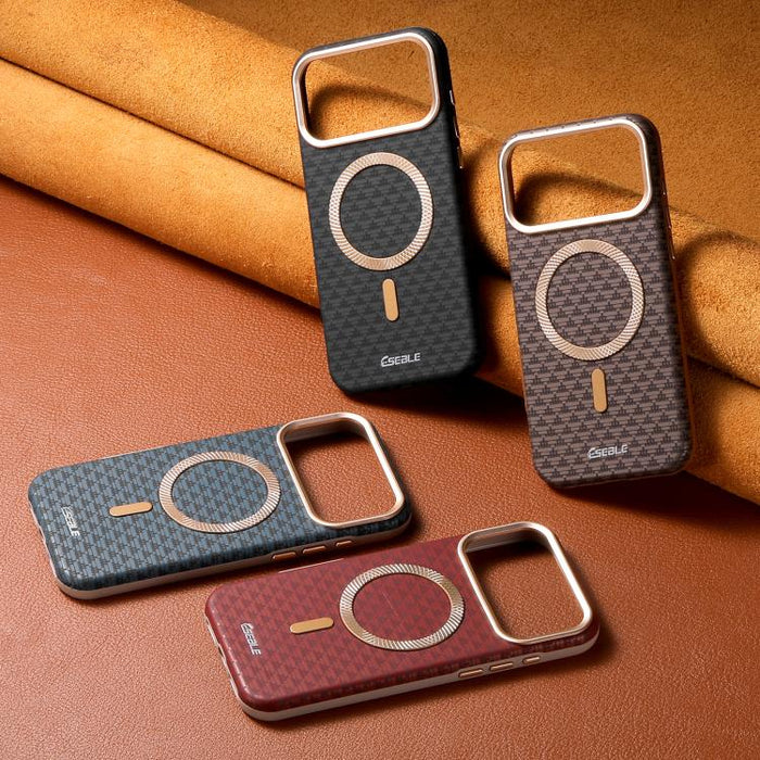Funda magnética para teléfono ESEBLE L3 con lente metálica y escudo triangular, For iPhone 17 Pro Max, For iPhone 17 Pro