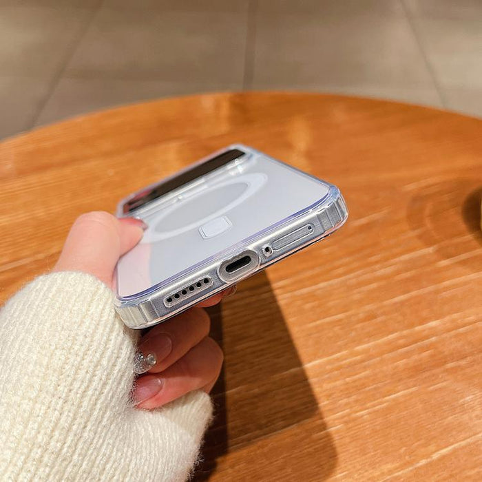 Funda de TPU de acrílico transparente con imán MagSafe y orificio grande para cámara, For Xiaomi 17 Pro Max, For Xiaomi 17 Pro, For Xiaomi 17