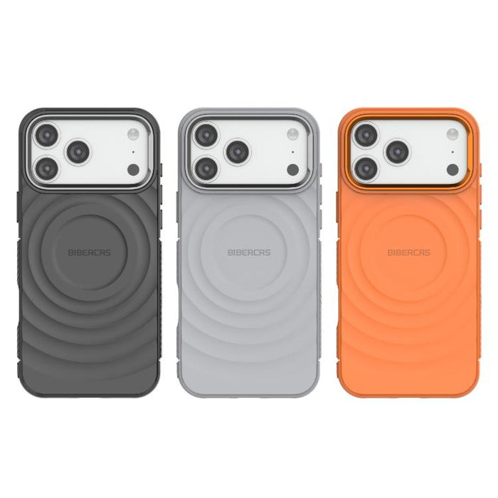 Funda magnética de TPU con textura de onda BIBERCAS, For iPhone 17 Pro Max