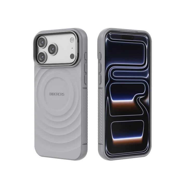 Funda magnética de TPU con textura de onda BIBERCAS, For iPhone 17 Pro Max