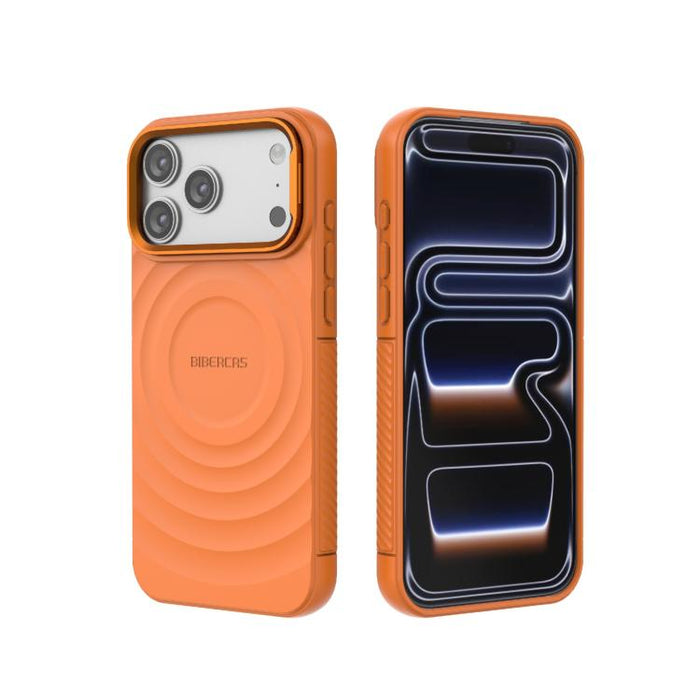 Funda magnética de TPU con textura de onda BIBERCAS, For iPhone 17 Pro Max