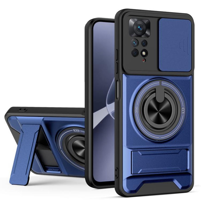 Funda para teléfono multifuncional magnética a prueba de golpes con ventana deslizante para lente, For Redmi 15a 5G, For Redmi Note 15 Pro 4G Global 163.2mm, For Redmi Note 15 Pro+ 5G Global 163.3mm, For Redmi Note 15 Pro 5G Global 163.6mm             ...