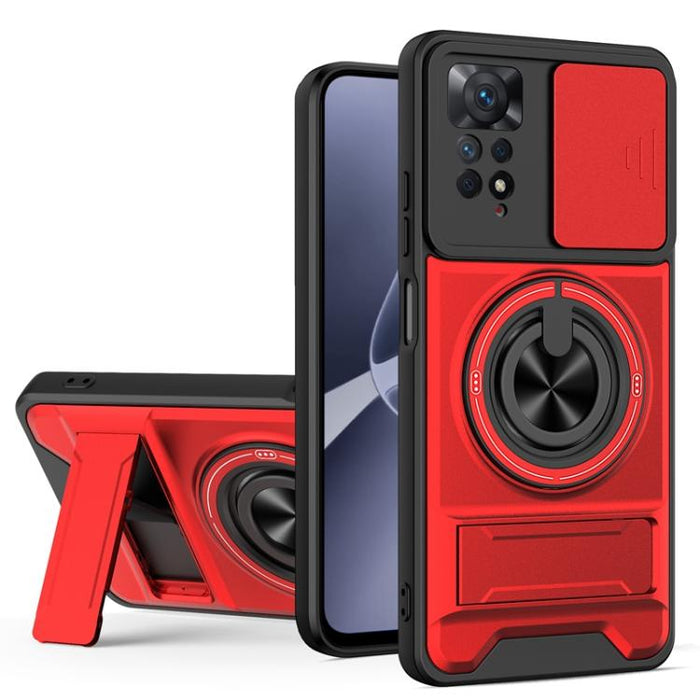 Funda para teléfono multifuncional magnética a prueba de golpes con ventana deslizante para lente, For Redmi 15a 5G, For Redmi Note 15 Pro 4G Global 163.2mm, For Redmi Note 15 Pro+ 5G Global 163.3mm, For Redmi Note 15 Pro 5G Global 163.6mm             ...