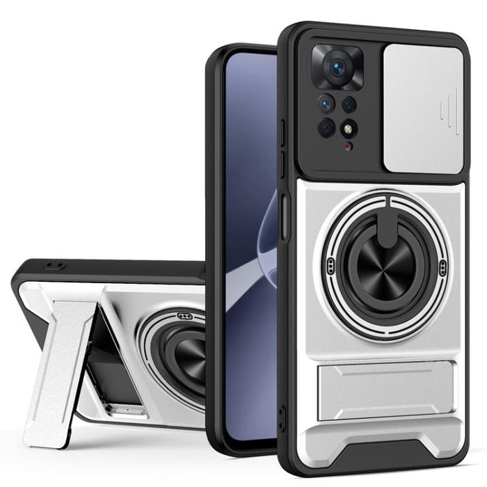 Funda para teléfono multifuncional magnética a prueba de golpes con ventana deslizante para lente, For Redmi 15a 5G, For Redmi Note 15 Pro 4G Global 163.2mm, For Redmi Note 15 Pro+ 5G Global 163.3mm, For Redmi Note 15 Pro 5G Global 163.6mm             ...