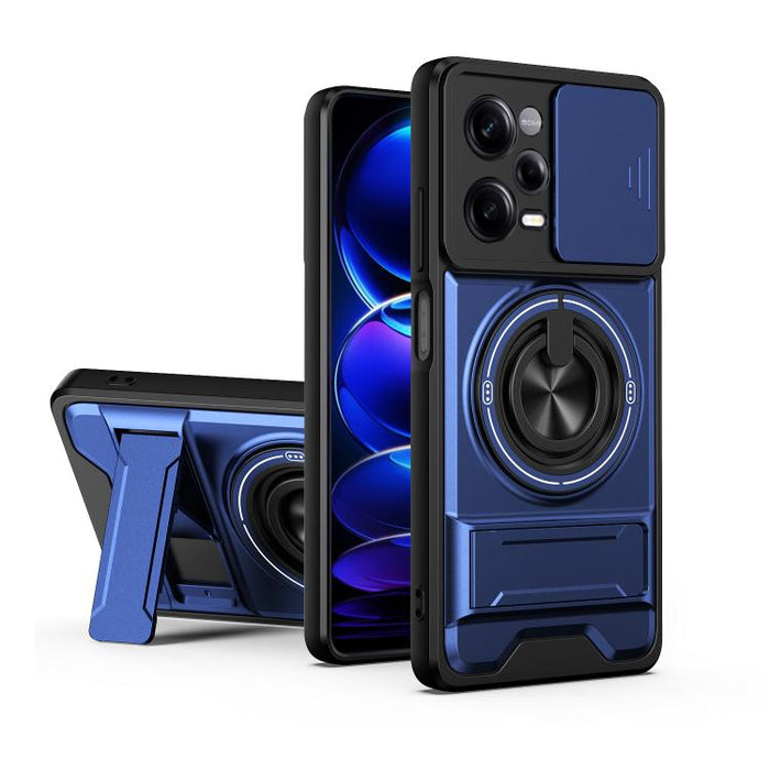 Funda para teléfono multifuncional magnética a prueba de golpes con ventana deslizante para lente, For Redmi 15a 5G, For Redmi Note 15 Pro 4G Global 163.2mm, For Redmi Note 15 Pro+ 5G Global 163.3mm, For Redmi Note 15 Pro 5G Global 163.6mm             ...