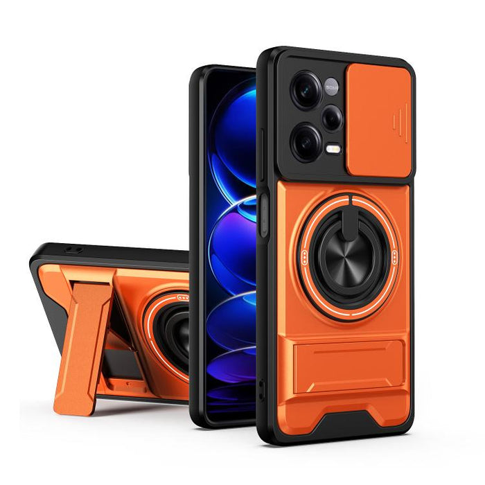 Funda para teléfono multifuncional magnética a prueba de golpes con ventana deslizante para lente, For Redmi 15a 5G, For Redmi Note 15 Pro 4G Global 163.2mm, For Redmi Note 15 Pro+ 5G Global 163.3mm, For Redmi Note 15 Pro 5G Global 163.6mm             ...
