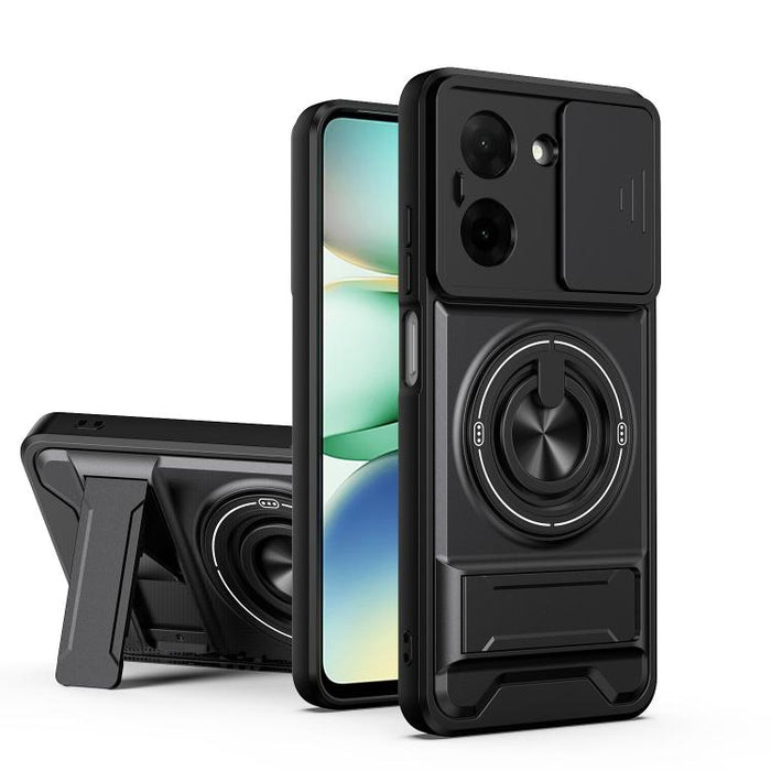 Funda para teléfono multifuncional magnética a prueba de golpes con ventana deslizante para lente, For Redmi 15a 5G, For Redmi Note 15 Pro 4G Global 163.2mm, For Redmi Note 15 Pro+ 5G Global 163.3mm, For Redmi Note 15 Pro 5G Global 163.6mm             ...