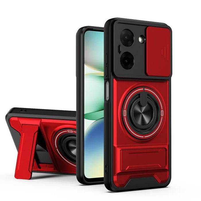 Funda para teléfono multifuncional magnética a prueba de golpes con ventana deslizante para lente, For Redmi 15a 5G, For Redmi Note 15 Pro 4G Global 163.2mm, For Redmi Note 15 Pro+ 5G Global 163.3mm, For Redmi Note 15 Pro 5G Global 163.6mm             ...