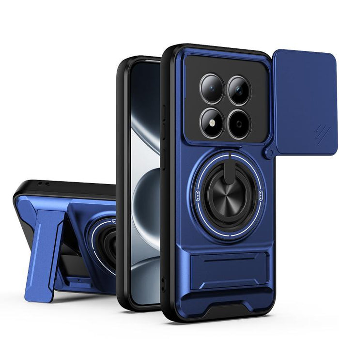 Funda para teléfono multifuncional magnética a prueba de golpes con ventana deslizante para lente, For Redmi 15a 5G, For Redmi Note 15 Pro 4G Global 163.2mm, For Redmi Note 15 Pro+ 5G Global 163.3mm, For Redmi Note 15 Pro 5G Global 163.6mm             ...
