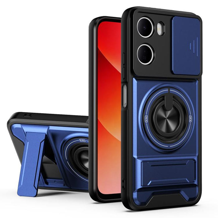 Funda para teléfono multifuncional magnética a prueba de golpes con ventana deslizante para lente, For Redmi 15a 5G, For Redmi Note 15 Pro 4G Global 163.2mm, For Redmi Note 15 Pro+ 5G Global 163.3mm, For Redmi Note 15 Pro 5G Global 163.6mm             ...
