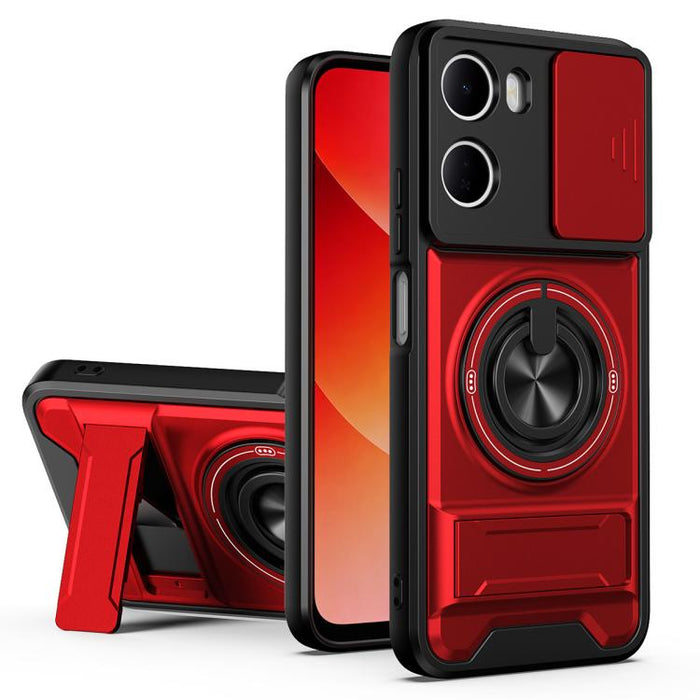 Funda para teléfono multifuncional magnética a prueba de golpes con ventana deslizante para lente, For Redmi 15a 5G, For Redmi Note 15 Pro 4G Global 163.2mm, For Redmi Note 15 Pro+ 5G Global 163.3mm, For Redmi Note 15 Pro 5G Global 163.6mm             ...
