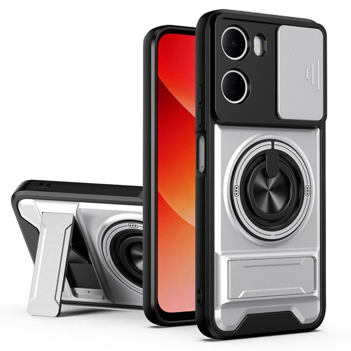 Funda para teléfono multifuncional magnética a prueba de golpes con ventana deslizante para lente, For Redmi 15a 5G, For Redmi Note 15 Pro 4G Global 163.2mm, For Redmi Note 15 Pro+ 5G Global 163.3mm, For Redmi Note 15 Pro 5G Global 163.6mm             ...