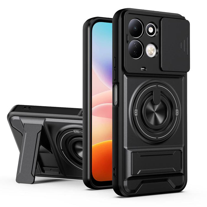 Funda para teléfono multifuncional magnética a prueba de golpes con ventana deslizante para lente, For Redmi 15a 5G, For Redmi Note 15 Pro 4G Global 163.2mm, For Redmi Note 15 Pro+ 5G Global 163.3mm, For Redmi Note 15 Pro 5G Global 163.6mm             ...