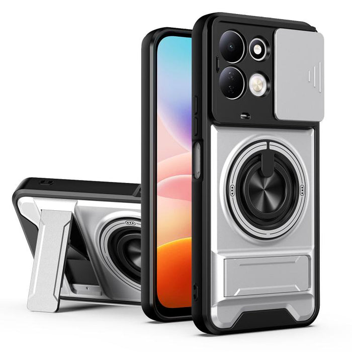 Funda para teléfono multifuncional magnética a prueba de golpes con ventana deslizante para lente, For Redmi 15a 5G, For Redmi Note 15 Pro 4G Global 163.2mm, For Redmi Note 15 Pro+ 5G Global 163.3mm, For Redmi Note 15 Pro 5G Global 163.6mm             ...