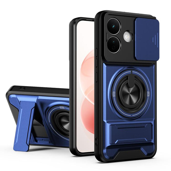 Funda para teléfono multifuncional magnética a prueba de golpes con ventana deslizante para lente, For Redmi 15a 5G, For Redmi Note 15 Pro 4G Global 163.2mm, For Redmi Note 15 Pro+ 5G Global 163.3mm, For Redmi Note 15 Pro 5G Global 163.6mm             ...