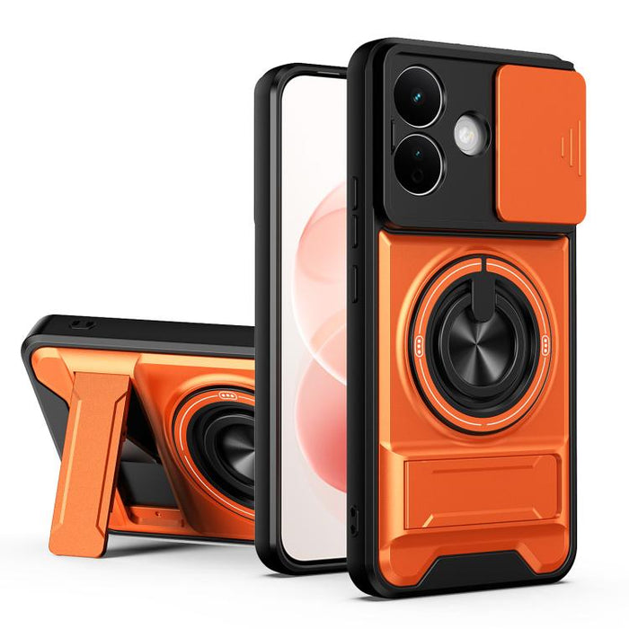 Funda para teléfono multifuncional magnética a prueba de golpes con ventana deslizante para lente, For Redmi 15a 5G, For Redmi Note 15 Pro 4G Global 163.2mm, For Redmi Note 15 Pro+ 5G Global 163.3mm, For Redmi Note 15 Pro 5G Global 163.6mm             ...