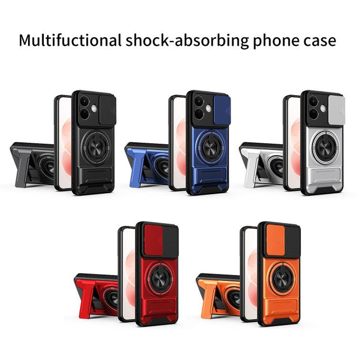 Funda para teléfono multifuncional magnética a prueba de golpes con ventana deslizante para lente, For Redmi 15a 5G, For Redmi Note 15 Pro 4G Global 163.2mm, For Redmi Note 15 Pro+ 5G Global 163.3mm, For Redmi Note 15 Pro 5G Global 163.6mm             ...
