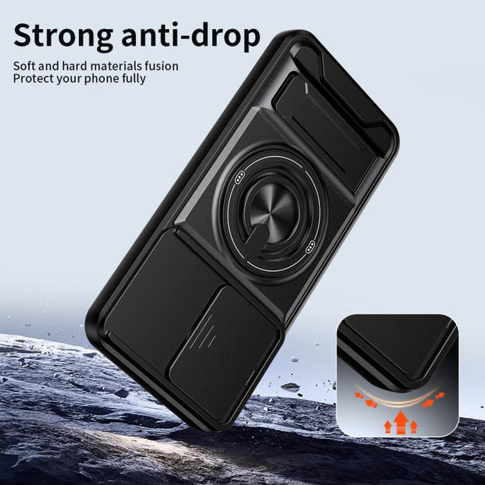 Funda para teléfono multifuncional magnética a prueba de golpes con ventana deslizante para lente, For Redmi 15a 5G, For Redmi Note 15 Pro 4G Global 163.2mm, For Redmi Note 15 Pro+ 5G Global 163.3mm, For Redmi Note 15 Pro 5G Global 163.6mm             ...