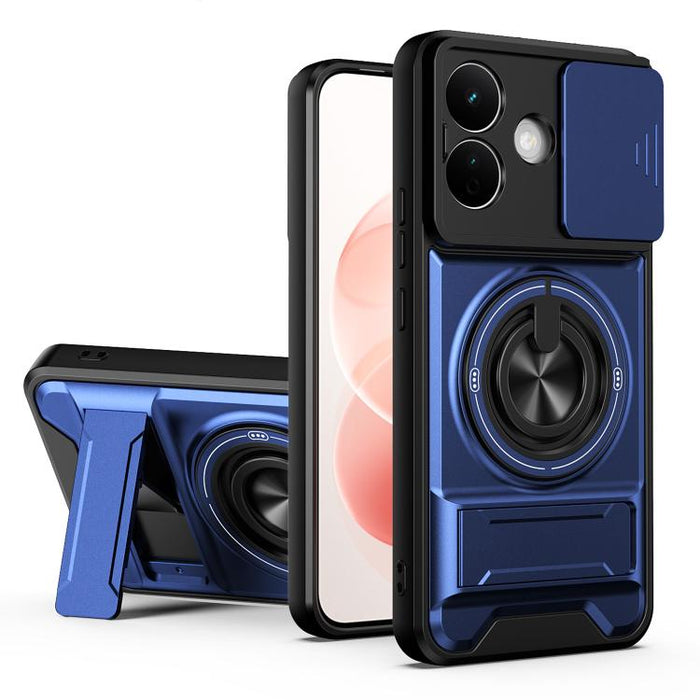 Funda para teléfono multifuncional magnética a prueba de golpes con ventana deslizante para lente, For Redmi 15a 5G, For Redmi Note 15 Pro 4G Global 163.2mm, For Redmi Note 15 Pro+ 5G Global 163.3mm, For Redmi Note 15 Pro 5G Global 163.6mm             ...