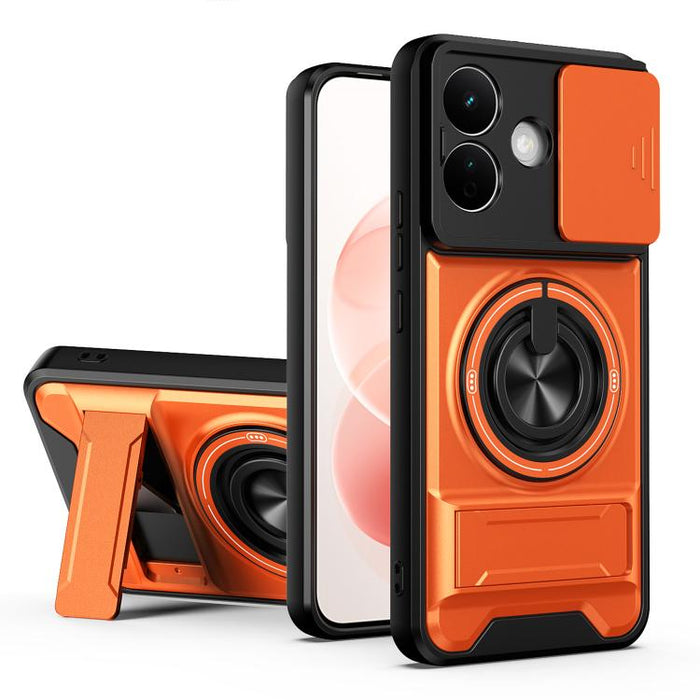 Funda para teléfono multifuncional magnética a prueba de golpes con ventana deslizante para lente, For Redmi 15a 5G, For Redmi Note 15 Pro 4G Global 163.2mm, For Redmi Note 15 Pro+ 5G Global 163.3mm, For Redmi Note 15 Pro 5G Global 163.6mm             ...