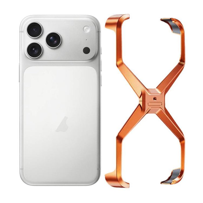 Funda metálica para teléfono sin marco con forma de X, For iPhone 17 Pro Max, For iPhone 17 Pro, For iPhone 17