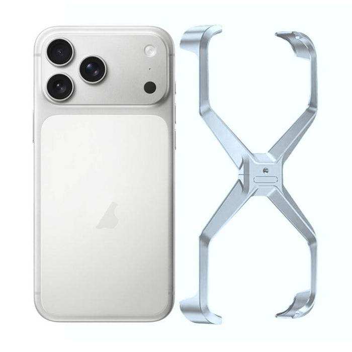 Funda metálica para teléfono sin marco con forma de X, For iPhone 17 Pro Max, For iPhone 17 Pro, For iPhone 17