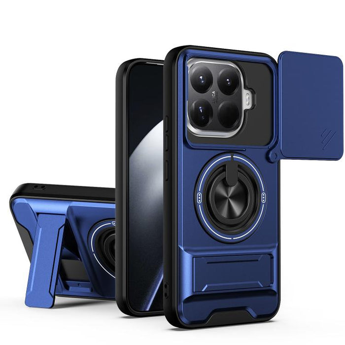 Funda para teléfono multifuncional magnética a prueba de golpes con ventana deslizante para lente, For Xiaomi 17T Pro 5G, For Xiaomi 17T 5G, For Xiaomi Poco X8 Pro Max 5G, For Xiaomi Poco X8 Pro 5G, For Xiaomi Poco M7 4G 169mm, For Xiaomi 15T Pro 5G   ...