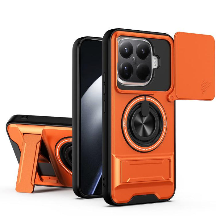 Funda para teléfono multifuncional magnética a prueba de golpes con ventana deslizante para lente, For Xiaomi 17T Pro 5G, For Xiaomi 17T 5G, For Xiaomi Poco X8 Pro Max 5G, For Xiaomi Poco X8 Pro 5G, For Xiaomi Poco M7 4G 169mm, For Xiaomi 15T Pro 5G   ...