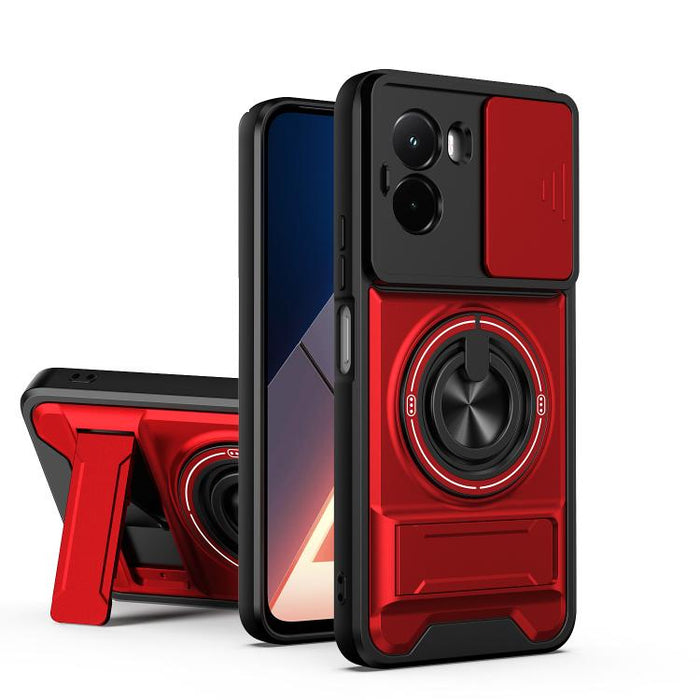 Funda para teléfono multifuncional magnética a prueba de golpes con ventana deslizante para lente, For Xiaomi 17T Pro 5G, For Xiaomi 17T 5G, For Xiaomi Poco X8 Pro Max 5G, For Xiaomi Poco X8 Pro 5G, For Xiaomi Poco M7 4G 169mm, For Xiaomi 15T Pro 5G   ...