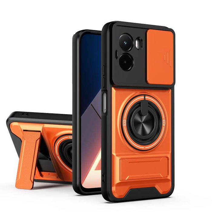 Funda para teléfono multifuncional magnética a prueba de golpes con ventana deslizante para lente, For Xiaomi 17T Pro 5G, For Xiaomi 17T 5G, For Xiaomi Poco X8 Pro Max 5G, For Xiaomi Poco X8 Pro 5G, For Xiaomi Poco M7 4G 169mm, For Xiaomi 15T Pro 5G   ...