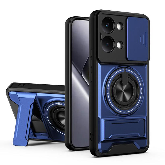 Funda para teléfono multifuncional magnética a prueba de golpes con ventana deslizante para lente, For Xiaomi 17T Pro 5G, For Xiaomi 17T 5G, For Xiaomi Poco X8 Pro Max 5G, For Xiaomi Poco X8 Pro 5G, For Xiaomi Poco M7 4G 169mm, For Xiaomi 15T Pro 5G   ...