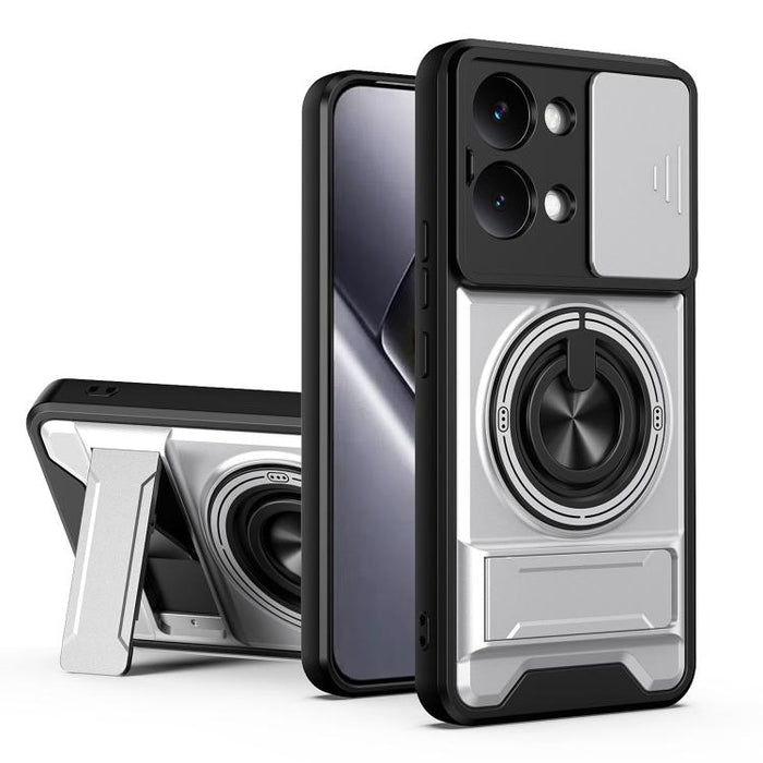 Funda para teléfono multifuncional magnética a prueba de golpes con ventana deslizante para lente, For Xiaomi 17T Pro 5G, For Xiaomi 17T 5G, For Xiaomi Poco X8 Pro Max 5G, For Xiaomi Poco X8 Pro 5G, For Xiaomi Poco M7 4G 169mm, For Xiaomi 15T Pro 5G   ...