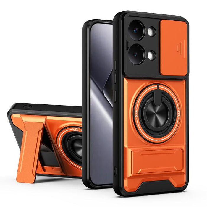 Funda para teléfono multifuncional magnética a prueba de golpes con ventana deslizante para lente, For Xiaomi 17T Pro 5G, For Xiaomi 17T 5G, For Xiaomi Poco X8 Pro Max 5G, For Xiaomi Poco X8 Pro 5G, For Xiaomi Poco M7 4G 169mm, For Xiaomi 15T Pro 5G   ...