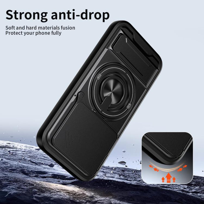 Funda para teléfono multifuncional magnética a prueba de golpes con ventana deslizante para lente, For Xiaomi 17T Pro 5G, For Xiaomi 17T 5G, For Xiaomi Poco X8 Pro Max 5G, For Xiaomi Poco X8 Pro 5G, For Xiaomi Poco M7 4G 169mm, For Xiaomi 15T Pro 5G   ...
