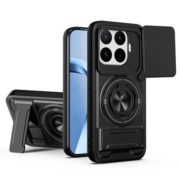 Funda para teléfono multifuncional magnética a prueba de golpes con ventana deslizante para lente, For Xiaomi 17T Pro 5G, For Xiaomi 17T 5G, For Xiaomi Poco X8 Pro Max 5G, For Xiaomi Poco X8 Pro 5G, For Xiaomi Poco M7 4G 169mm, For Xiaomi 15T Pro 5G   ...
