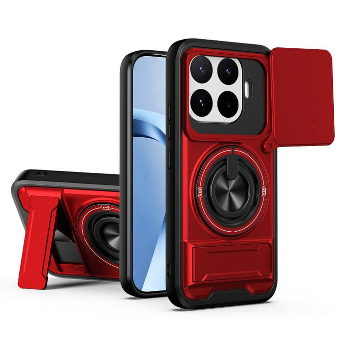 Funda para teléfono multifuncional magnética a prueba de golpes con ventana deslizante para lente, For Xiaomi 17T Pro 5G, For Xiaomi 17T 5G, For Xiaomi Poco X8 Pro Max 5G, For Xiaomi Poco X8 Pro 5G, For Xiaomi Poco M7 4G 169mm, For Xiaomi 15T Pro 5G   ...