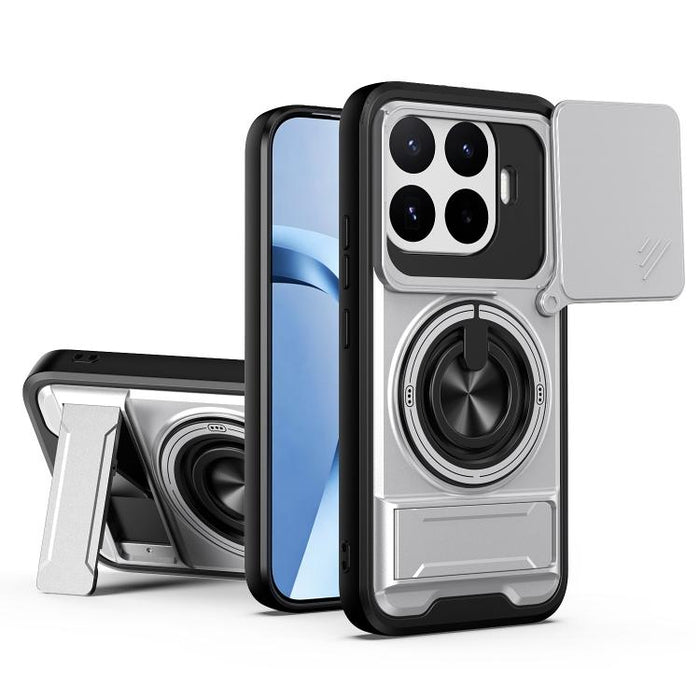 Funda para teléfono multifuncional magnética a prueba de golpes con ventana deslizante para lente, For Xiaomi 17T Pro 5G, For Xiaomi 17T 5G, For Xiaomi Poco X8 Pro Max 5G, For Xiaomi Poco X8 Pro 5G, For Xiaomi Poco M7 4G 169mm, For Xiaomi 15T Pro 5G   ...