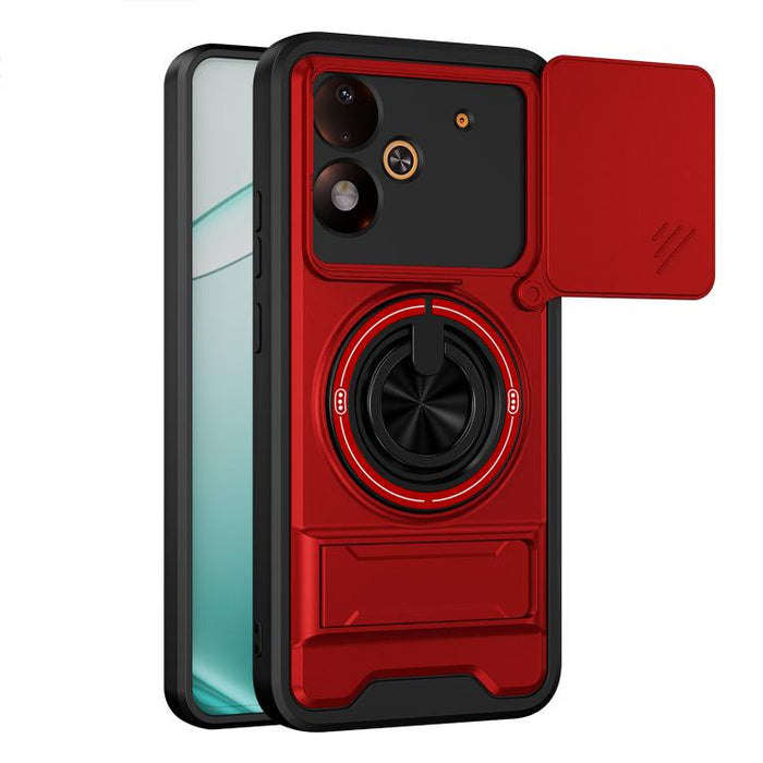Funda para teléfono multifuncional magnética a prueba de golpes con ventana deslizante para lente, For Xiaomi 17T Pro 5G, For Xiaomi 17T 5G, For Xiaomi Poco X8 Pro Max 5G, For Xiaomi Poco X8 Pro 5G, For Xiaomi Poco M7 4G 169mm, For Xiaomi 15T Pro 5G   ...